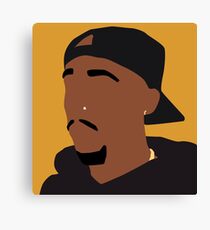 Tupac- Orange Canvas Print