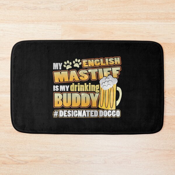 Item preview, english mastiff drinking buddy hashtag designated doggo jacob zelazny transparent designed and sold by chiodiletoilu.