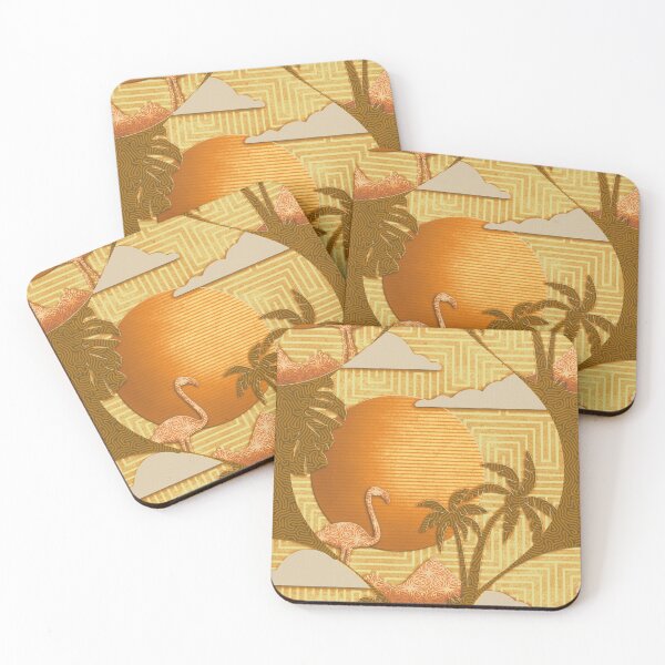 Item preview, Flamingo holiday gold designed and sold by Veata.