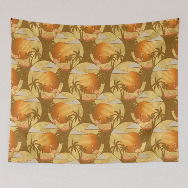 Item preview, Flamingo holiday gold designed and sold by Veata.
