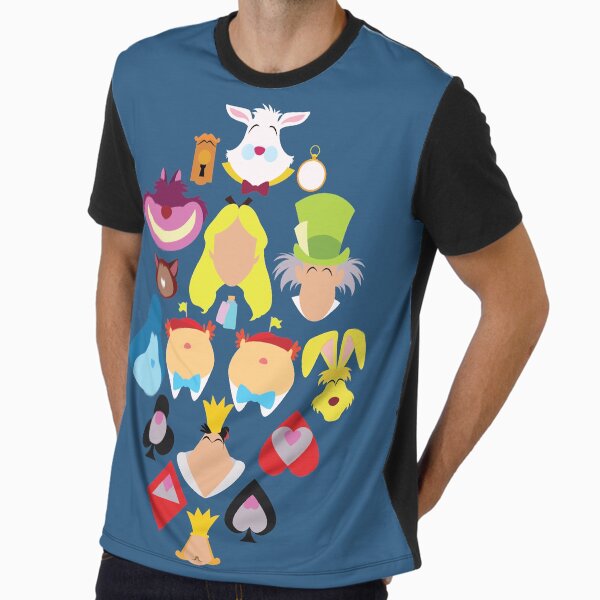 Alice in Wonderland Cast Graphic T-Shirt
