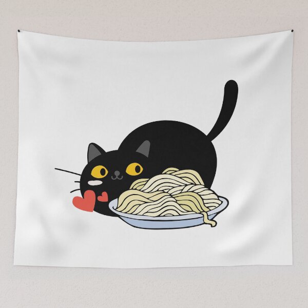 Item preview, Japanese Ramen Noodle Cat designed and sold by Si Pakne.