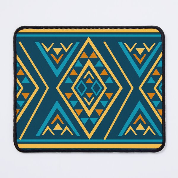 Item preview, Blue Yellow Aztec, Mexican, Ukrainian Christmas Colorful  watercolor flat design. iPhone or Samsung Phone Case Cover designed and sold by RoManSmArt.