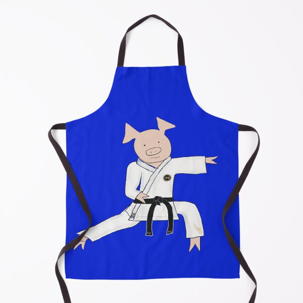 Item preview, I love Martial Arts! Pig martial arts practitioner, kata, kung fu, karate, judo, aikido, MMA, simple, text free martial arts designed and sold by PiggingJapan.