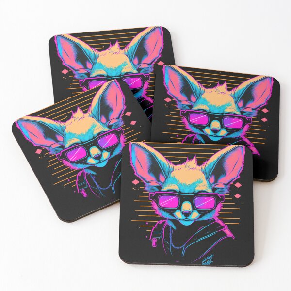 Aperçu de l'œuvre Retrowave Fennec créée et vendue par TheSamuraiCat.