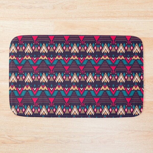 Item preview, Red Blue Aztec, Mexican, Ukrainian Christmas Colorful  watercolor flat design. iPhone or Samsung Phone Case Cover designed and sold by RoManSmArt.