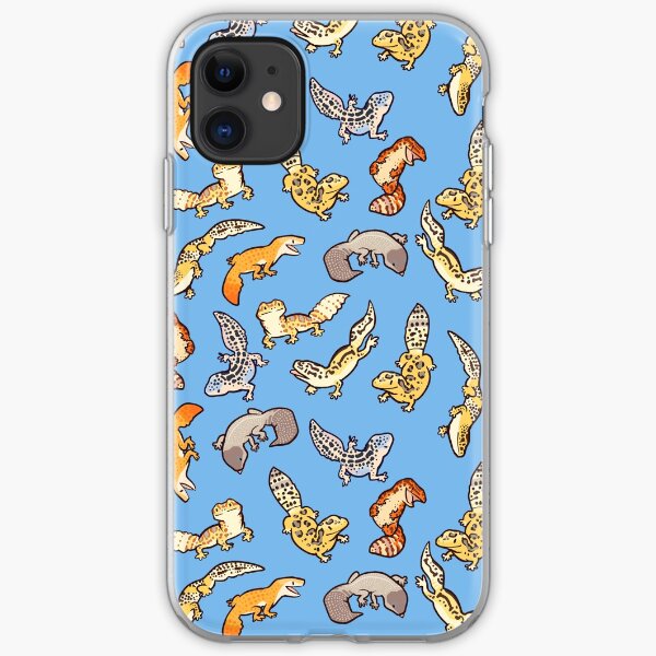 chub geckos in blue iPhone Soft Case