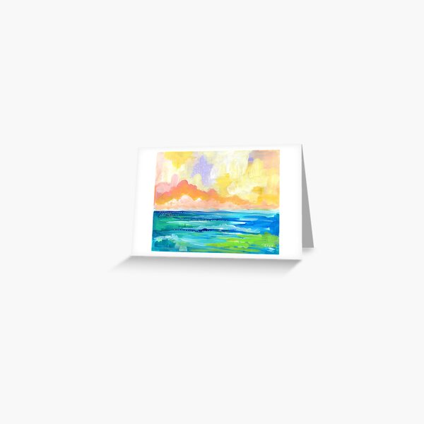 Abstract Seascape I Greeting Card