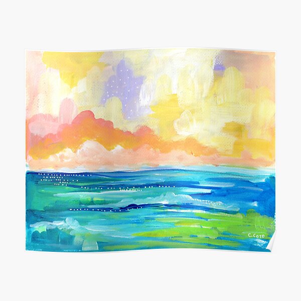Abstract Seascape I Poster