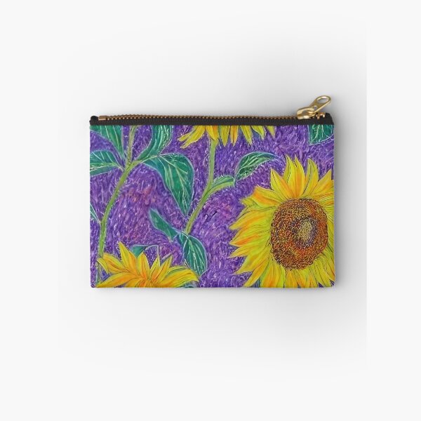 Item preview, Purple Impressionist Sunflowers designed and sold by woodlarks.