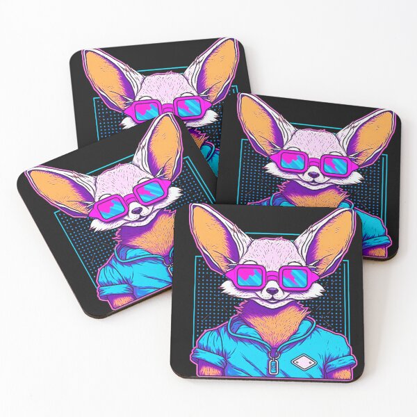 Aperçu de l'œuvre Retrowave Fennec 2 créée et vendue par TheSamuraiCat.