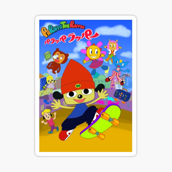 Vista previa del artículo con la obra «Parappa The Rapper Anime Poster», diseñado y vendido por Ghost Works.