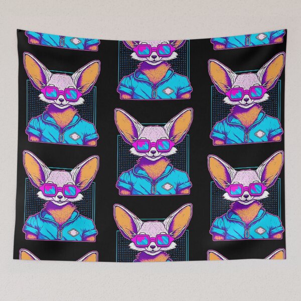 Aperçu de l'œuvre Retrowave Fennec 2 créée et vendue par TheSamuraiCat.