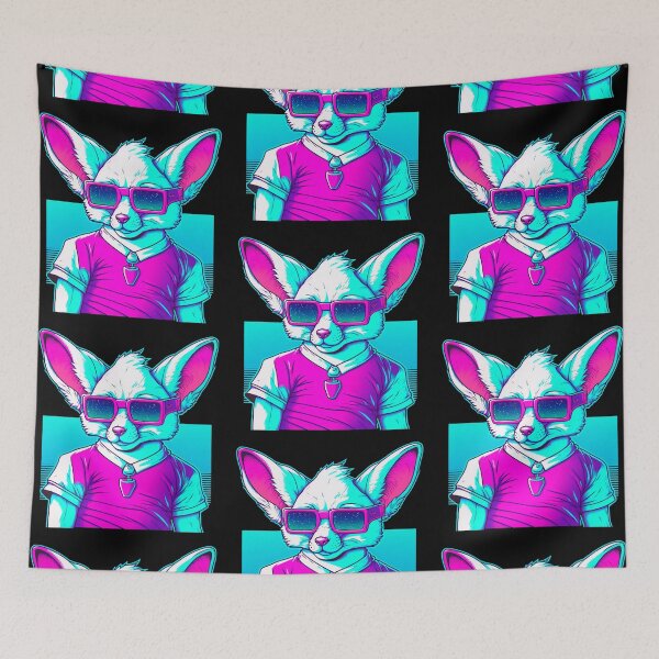 Aperçu de l'œuvre Retrowave Fennec 3 créée et vendue par TheSamuraiCat.