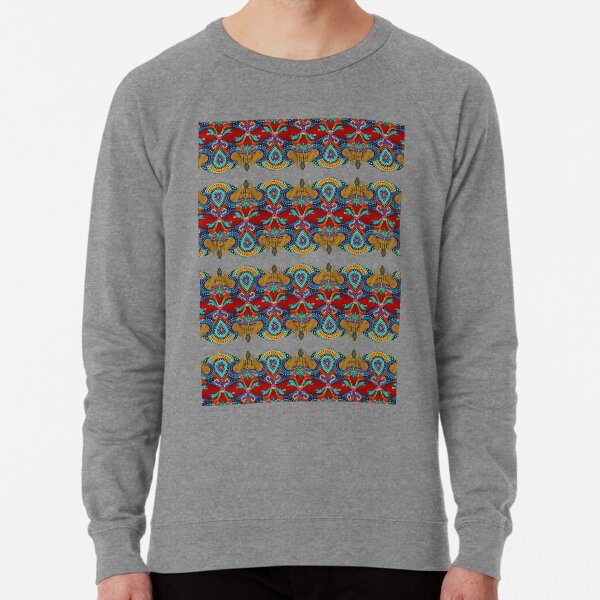 Motif thaïlandais RED DEVIL SKULL | motif de crâne indien | Crâne de sucre | Motif de crânes de fusée | Crâne de sucre suprême | design mexicain Tilley ART Sweatshirt léger