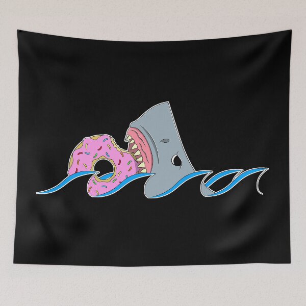 Item preview, I eat what I want | Great White Shark eating a donut designed and sold by ProdbyNiECO.
