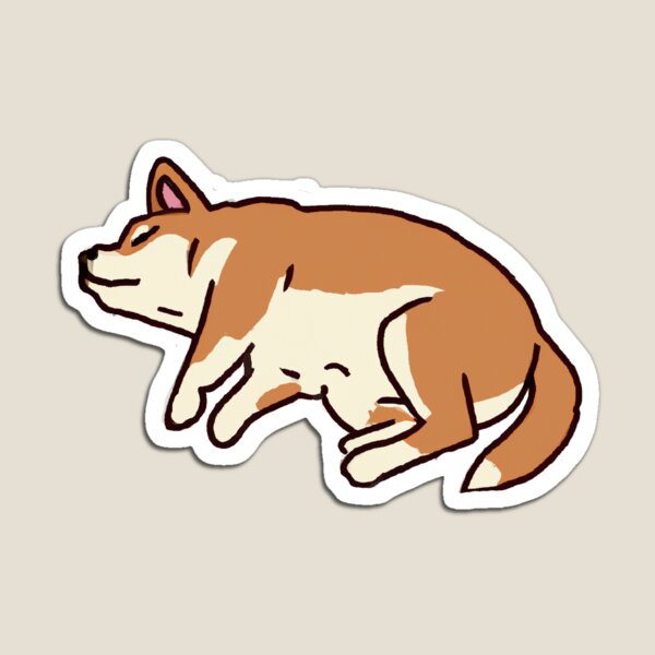 Item preview, [sticker] sleeping shiba inu #3  designed and sold by perropals.