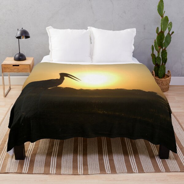 Item preview, Marabou Stork Bird Silhouette Sunrise Africa designed and sold by worldways.