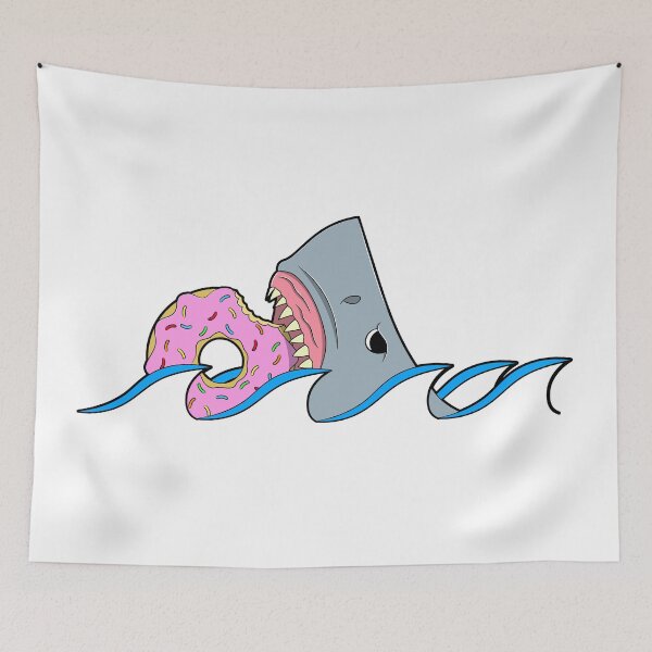 Item preview, I eat what I want | Great White Shark eating a donut designed and sold by ProdbyNiECO.