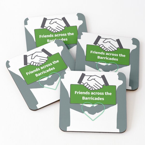 Item preview, 'friends across the barricades' designed and sold by Bako24.