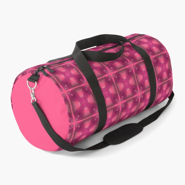 Pink furry duffle online bag