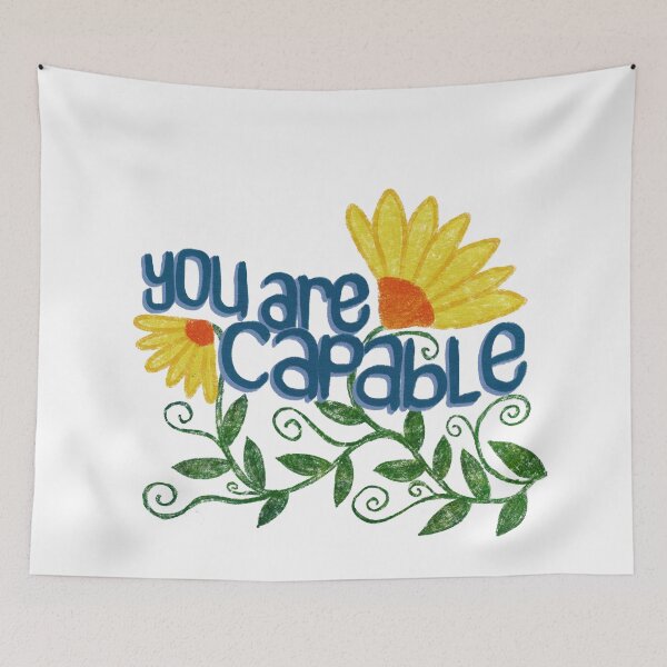 Item preview, You Are Capable (transparent background) designed and sold by JessDaniArt.