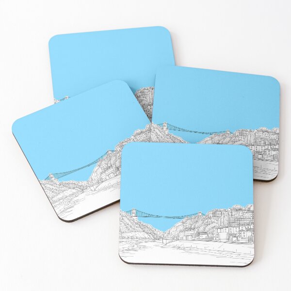 Item preview, Clifton Suspension Bridge, Bristol, UK (Pale Blue Background) designed and sold by Adam Regester.