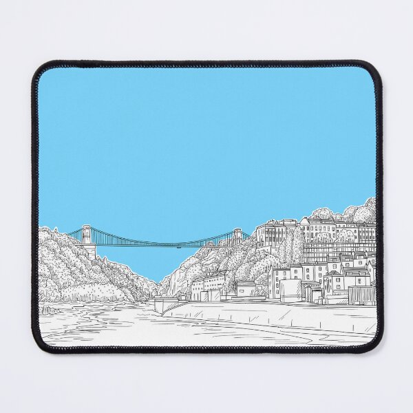 Item preview, Clifton Suspension Bridge, Bristol, UK (Pale Blue Background) designed and sold by Adam Regester.