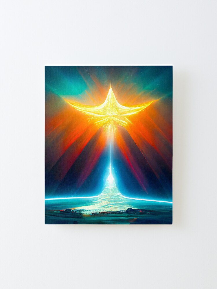 Alternate view of Vortex of Light upon the Earth - spiritual art spiritual artwork spirituality wellness well-being Mounted Print