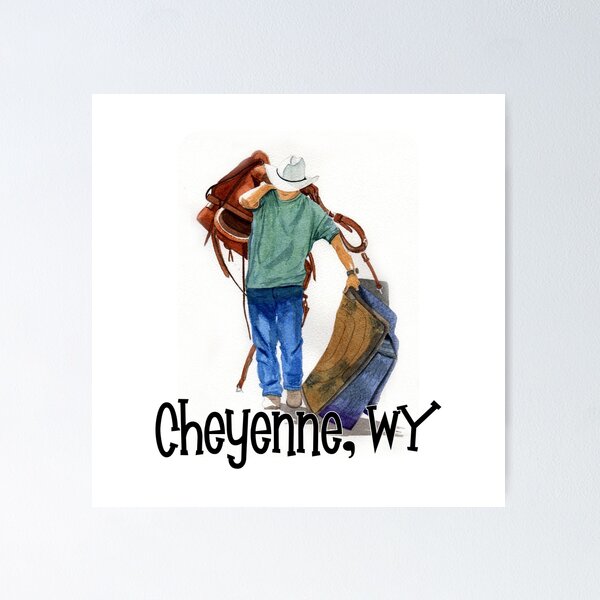 Item preview, Rodeo Days In Cheyenne, Wyoming designed and sold by MMc Buck.