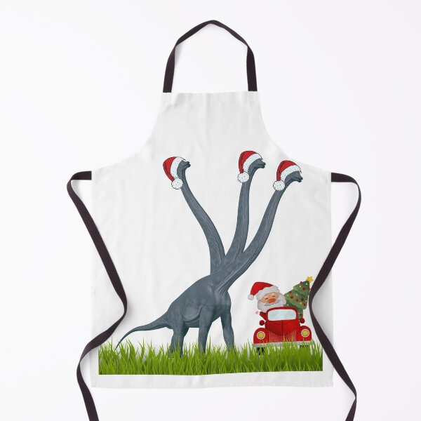 Item preview, Dinosaur Christmas with Santa Claus 2 | 3-necked dinosaur | Merry Xmas designed and sold by CosmicStory.