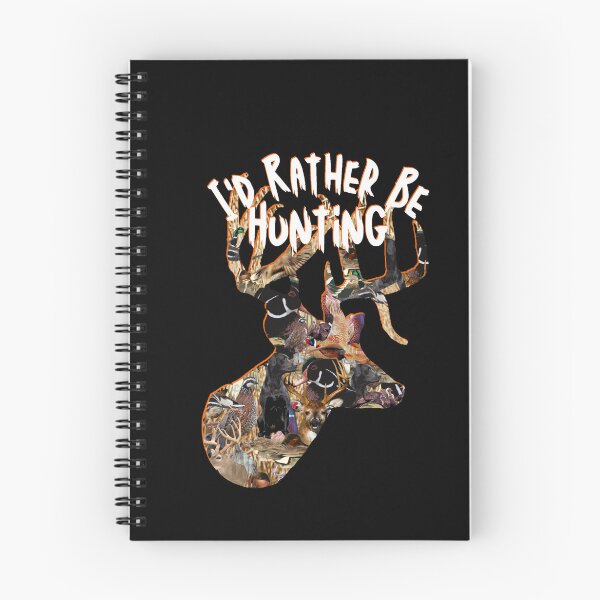 Item preview, I'd Rather Be Deer Hunting, Whitetail Trophy Buck Wildlife Collage designed and sold by LifeCrush.
