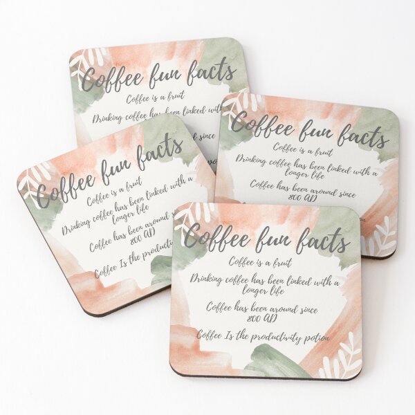 Item preview, Coffee fun facts designed and sold by SunkBubble.