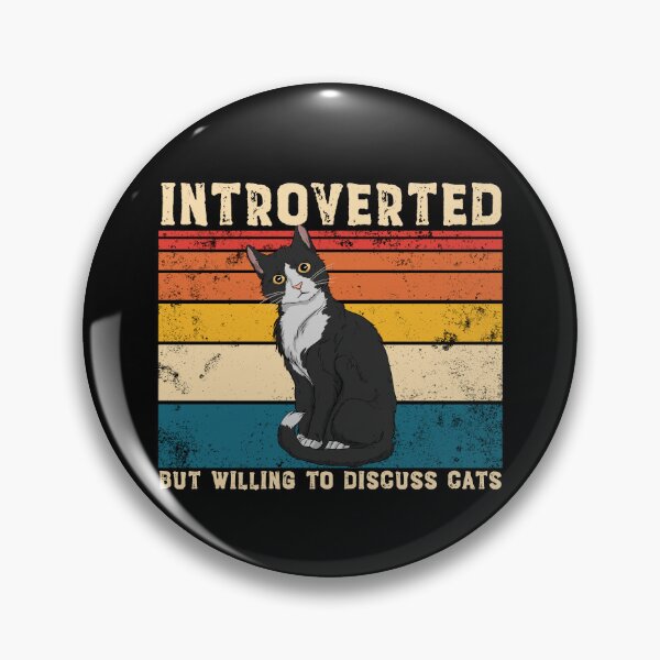 Item preview, Introverted But Willing To Discuss Cats Anti-Social Cat Gear designed and sold by DynamicDesign.