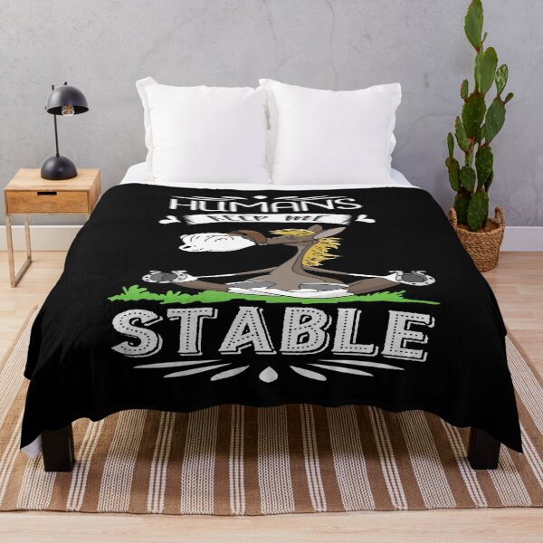 Item preview, Funny Horse Saying - Humans Keep Me Stable - Horse Doing Yoga designed and sold by handsoftime2020.