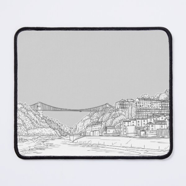 Item preview, Clifton Suspension Bridge, Bristol, UK, Drawing (Pale Grey Version) designed and sold by Adam Regester.