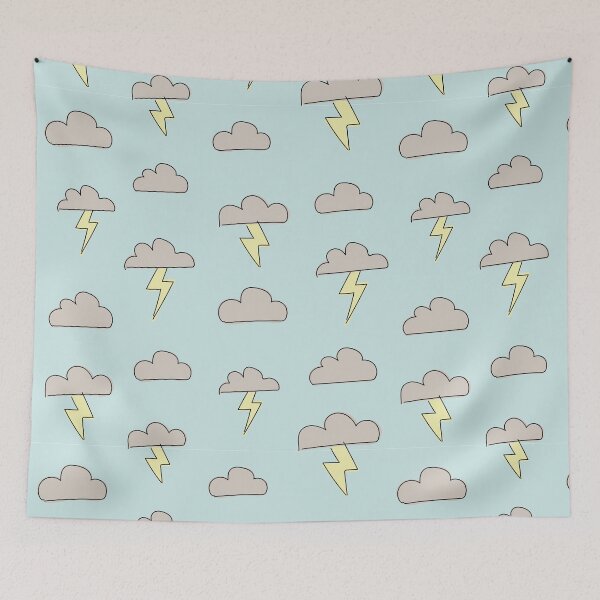 Item preview, Stormy Weather - Baby Blue designed and sold by MonetTheShop.