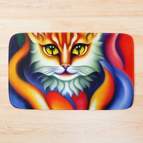 Item preview, Colorful cats designed and sold by FineArtworld7.