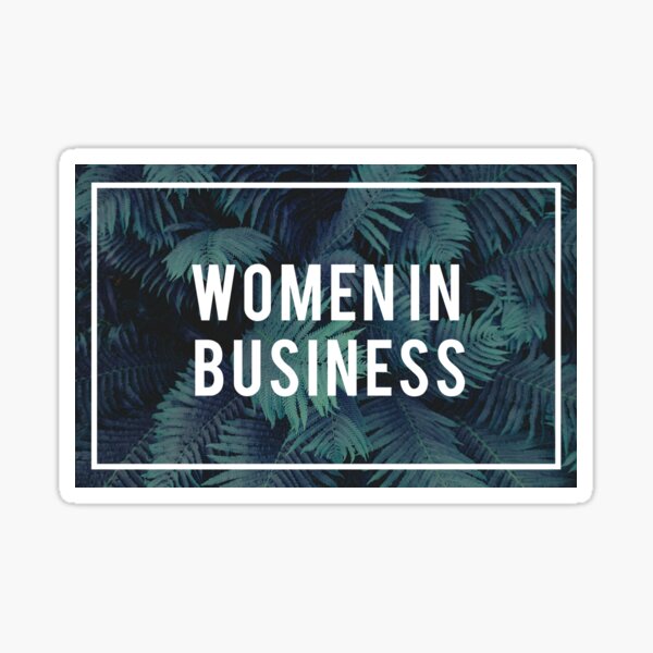 Women in Business Sticker