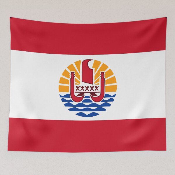 Item preview, French Polynesia Flag designed and sold by OneGlobalWorld.