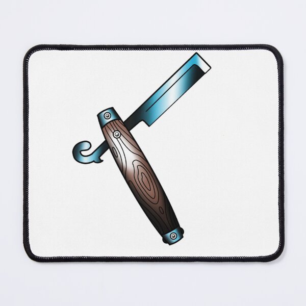 Item preview, barber knife designed and sold by SunkBubble.