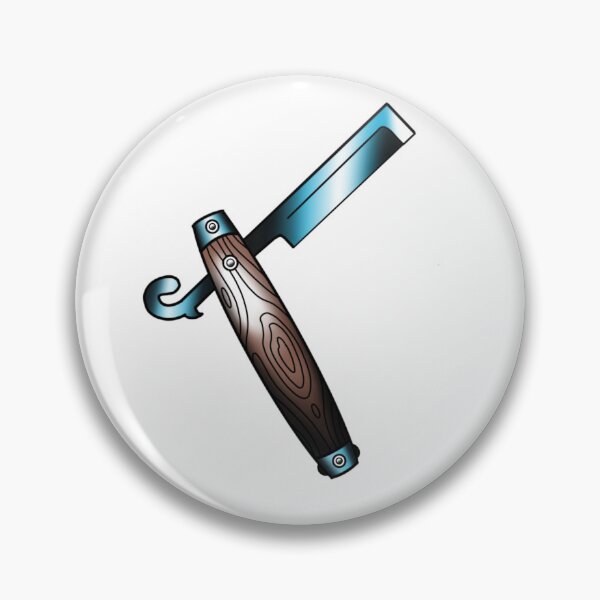 Item preview, barber knife designed and sold by SunkBubble.