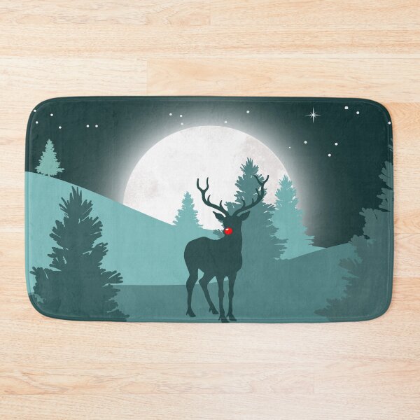 Item preview, Night falls as Rudolph contemplates the hustle of Christmas designed and sold by Blended Designs ⭐⭐⭐⭐⭐.