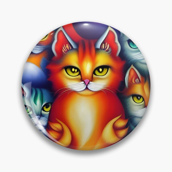 Item preview, Colorful cats designed and sold by FineArtworld7.