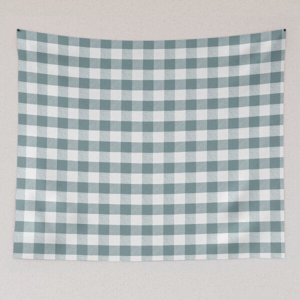 Item preview, Grey Arctic gingham fabric pattern designed and sold by coverinlove.