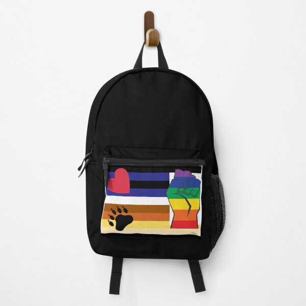 Item preview, WOOFZ® Leather and Bear Pride Flag Clenched Fist designed and sold by woofz.