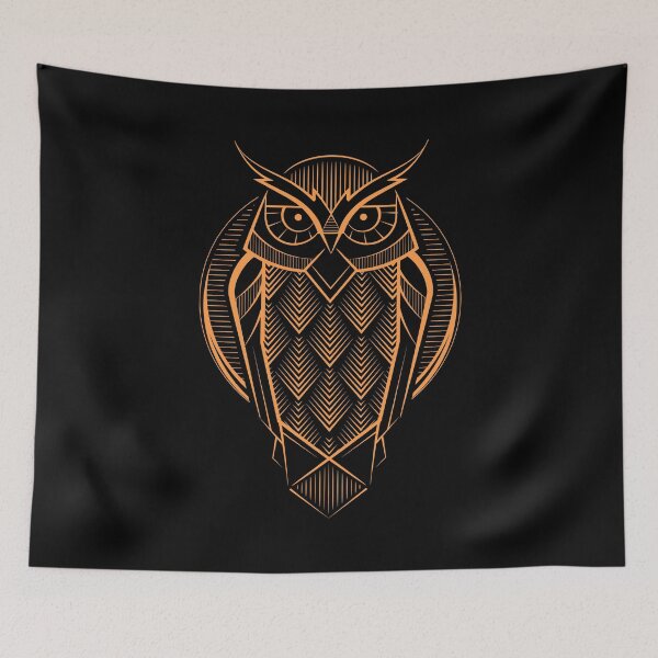 Item preview, Geometric Art Deco Owl designed and sold by Gamma-Ray.