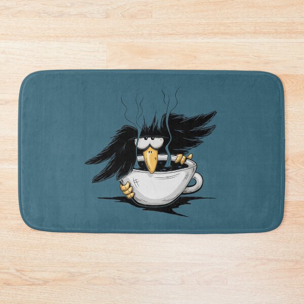 Item preview, Grumpy Crow Raven In Coffee Fun designed and sold by Skizzenmonster.