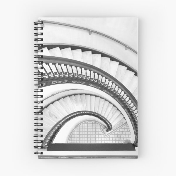 Item preview, The Arlington Hotel - spiral stair (B&W) designed and sold by mal-photography.
