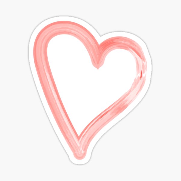 "Heart hand drawing heart" Sticker for Sale by Taliin Redbubble